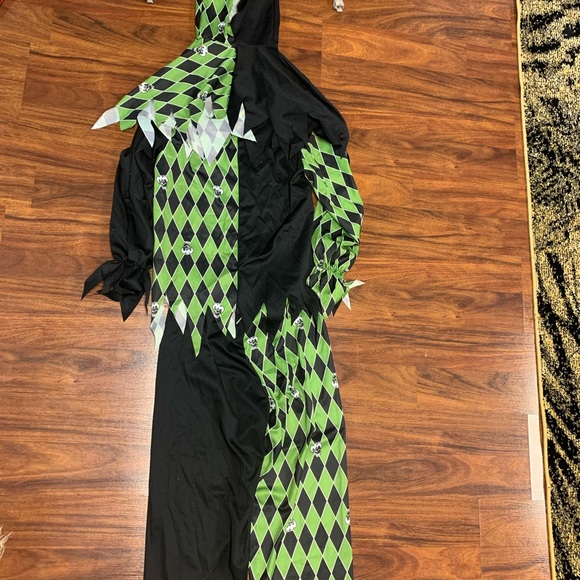 Green jester costume - Picture 7 of 9